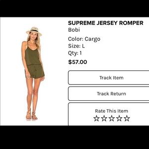 Bobi Supreme Jersey Romper
Size L
Cargo